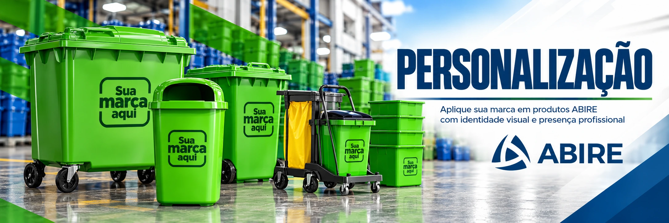 Personalização de produtos ABIRE com aplicação de marca